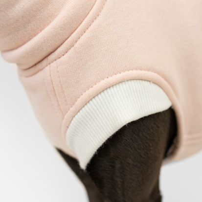 The leg part detail of Italian greyhound Cozy Waistcoat clothing.