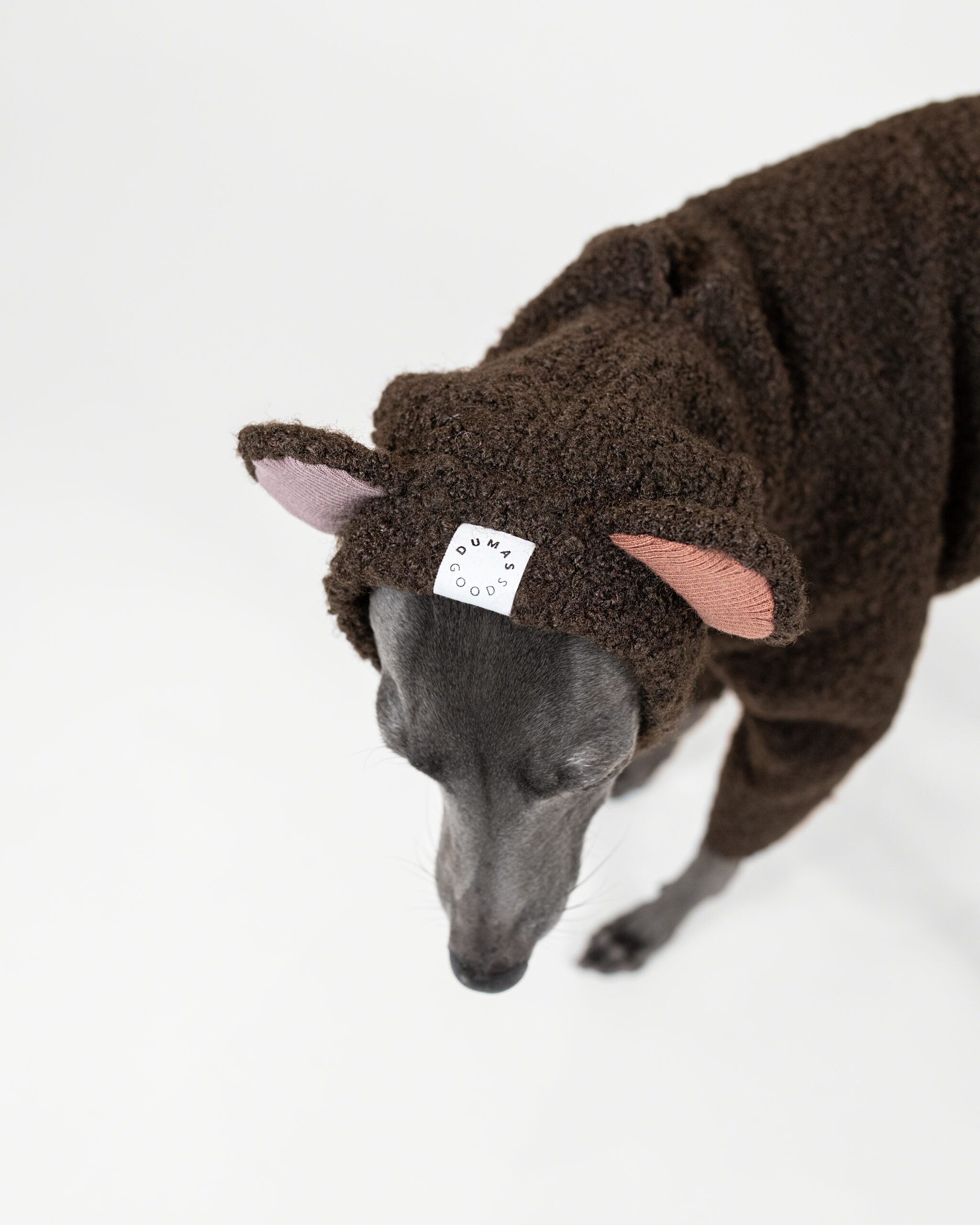 DumasGoods-Boucle-woodland-bark-cute-Teddy-ears Boucle Onesie woodland bark Teddy Ears by Dumas Goods